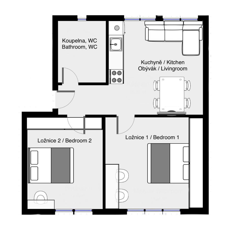 Apartman U Kolonady, Poděbrady Kültér fotó